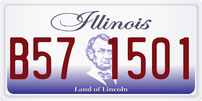 IL license plate B571501
