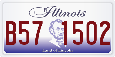 IL license plate B571502