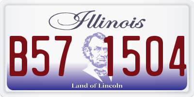 IL license plate B571504