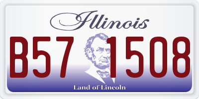 IL license plate B571508