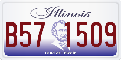 IL license plate B571509