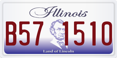 IL license plate B571510