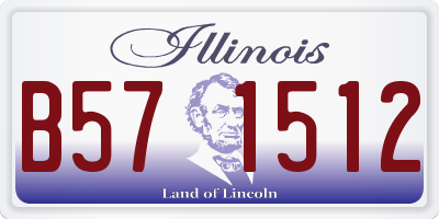 IL license plate B571512