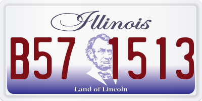 IL license plate B571513
