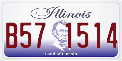IL license plate B571514
