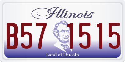 IL license plate B571515
