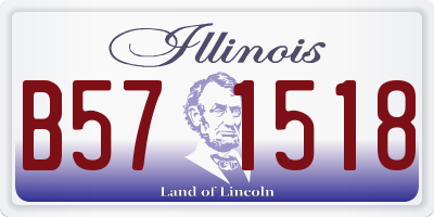 IL license plate B571518