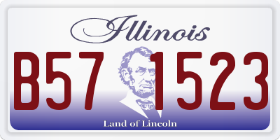 IL license plate B571523