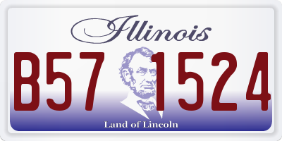 IL license plate B571524