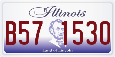 IL license plate B571530
