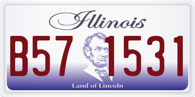IL license plate B571531
