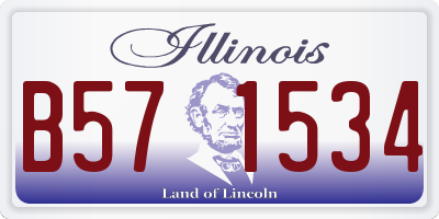 IL license plate B571534