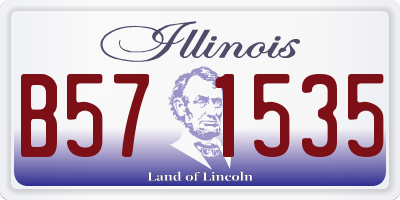IL license plate B571535