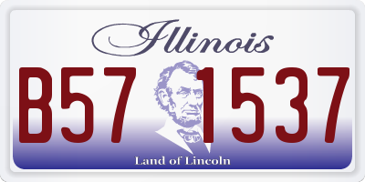 IL license plate B571537