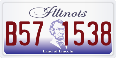 IL license plate B571538