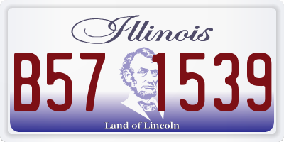 IL license plate B571539