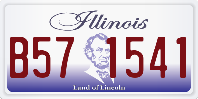IL license plate B571541