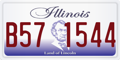 IL license plate B571544