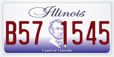 IL license plate B571545