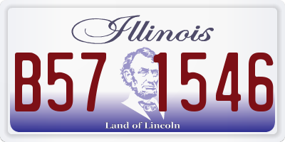 IL license plate B571546