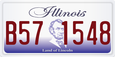 IL license plate B571548