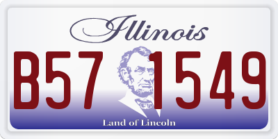 IL license plate B571549
