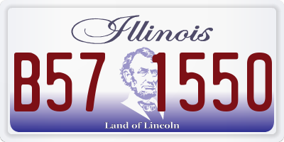 IL license plate B571550
