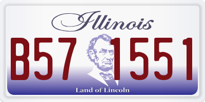 IL license plate B571551