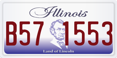 IL license plate B571553