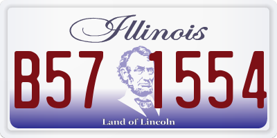 IL license plate B571554