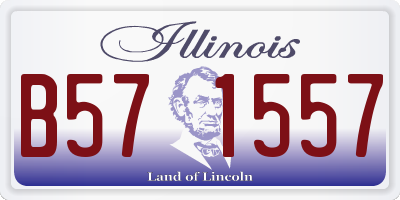 IL license plate B571557