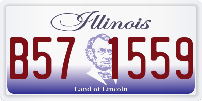 IL license plate B571559