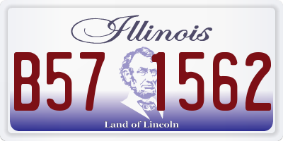 IL license plate B571562