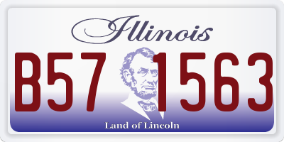 IL license plate B571563