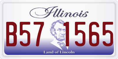 IL license plate B571565