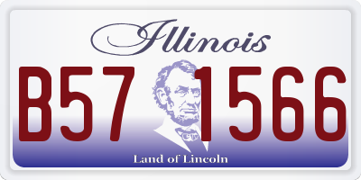 IL license plate B571566