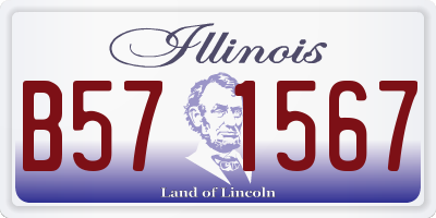 IL license plate B571567