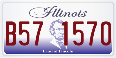 IL license plate B571570
