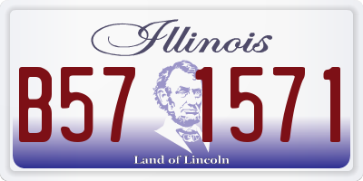 IL license plate B571571