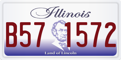 IL license plate B571572