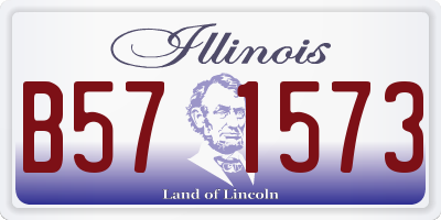 IL license plate B571573