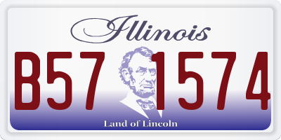IL license plate B571574