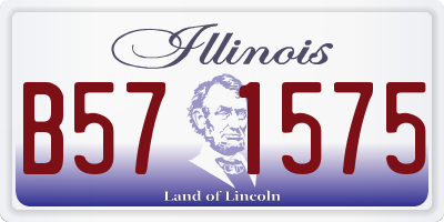IL license plate B571575