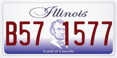 IL license plate B571577