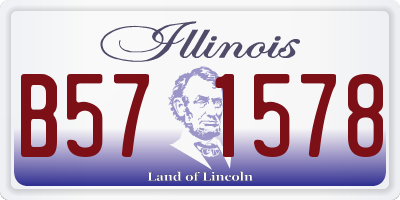 IL license plate B571578