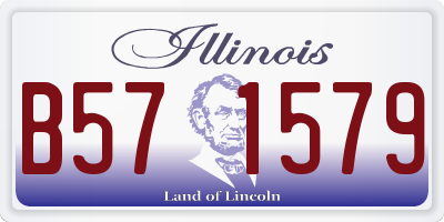IL license plate B571579