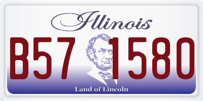 IL license plate B571580