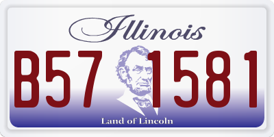 IL license plate B571581