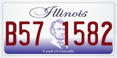 IL license plate B571582