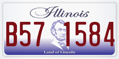 IL license plate B571584